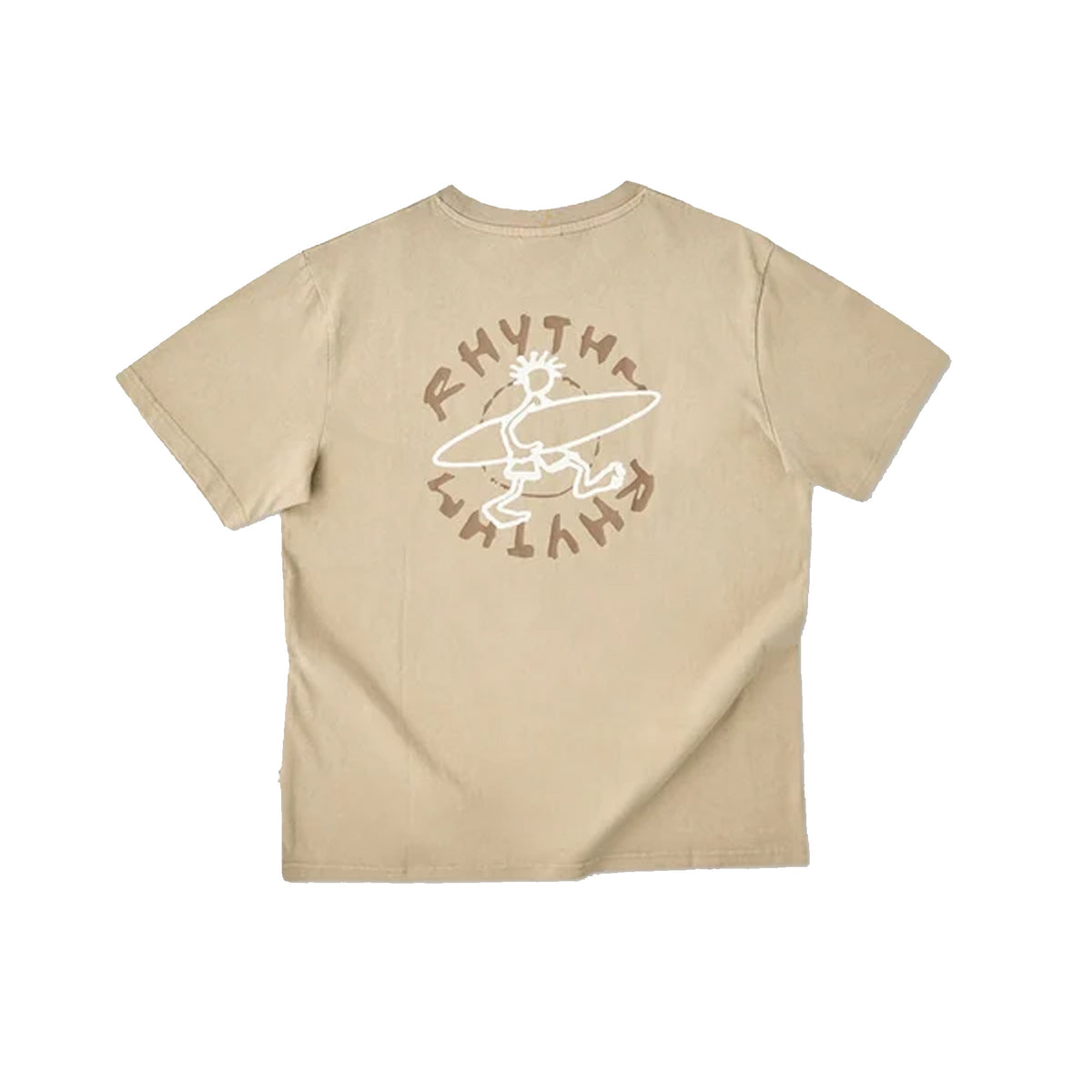 Rhythm Jaunt Vintage Men's S/S T-Shirt - Macadamia