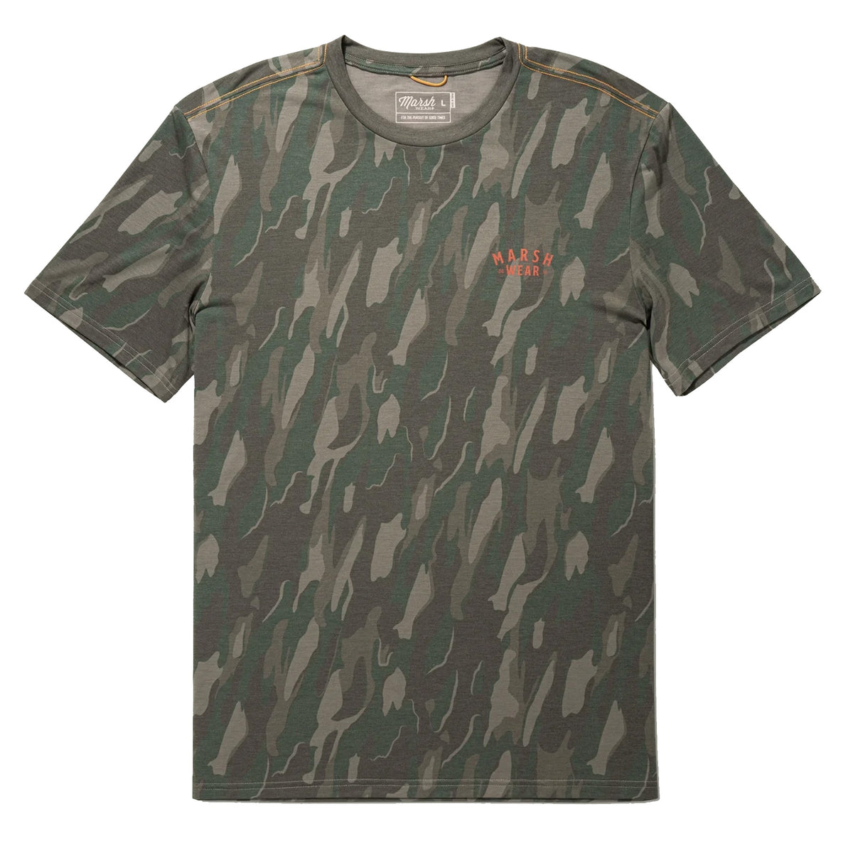 Marsh Wear Stackhouse Tech Men's S/S T-Shirt - Thyme Lowland Camo