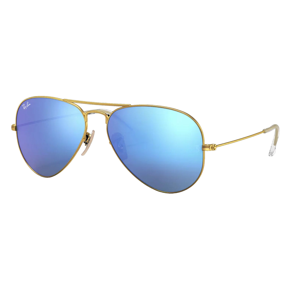 Ray-Ban Aviator Women's Sunglasses - Large Metal Arista/Blue Mirror