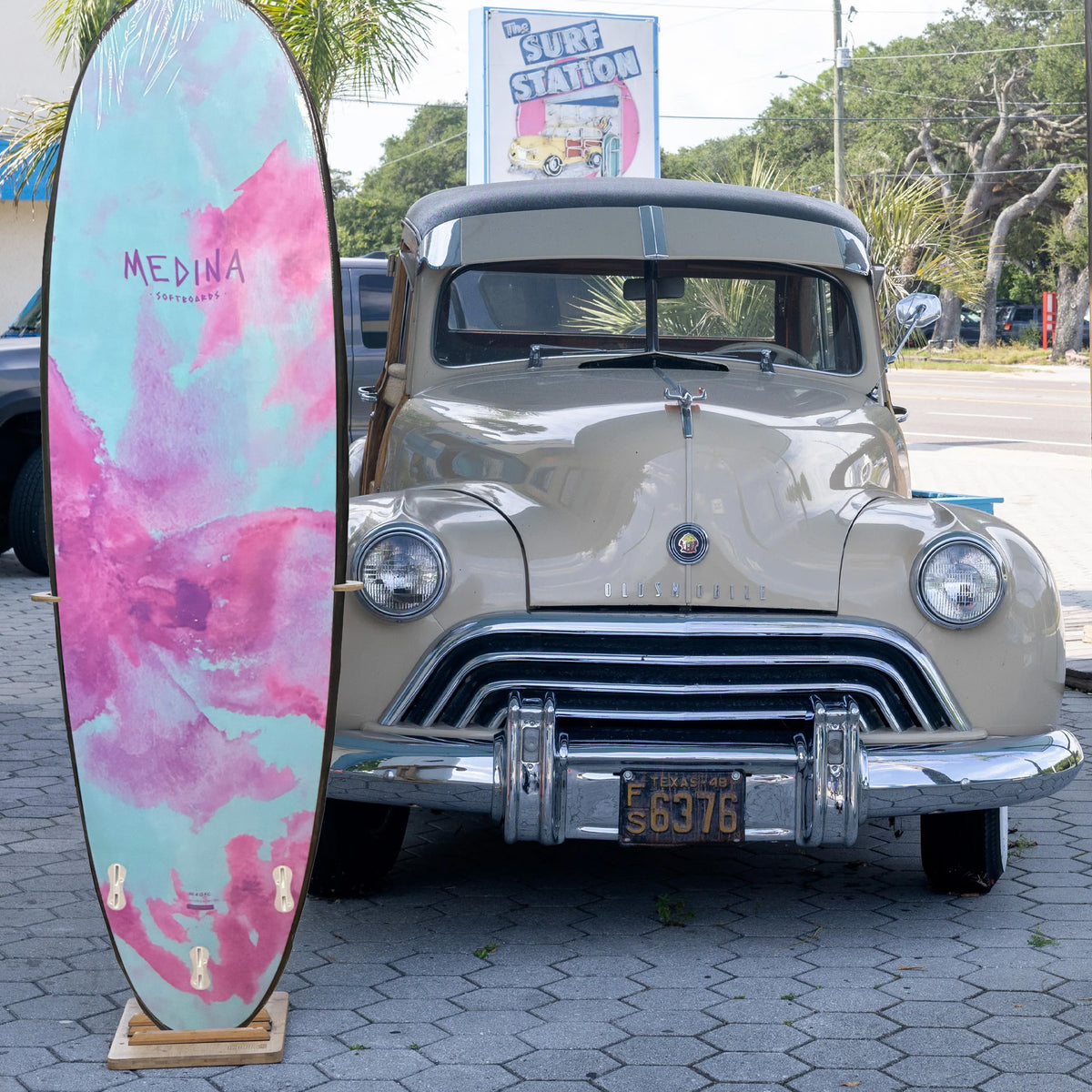 Medina Cotton Candy 7'0 Soft Surfboard - Black