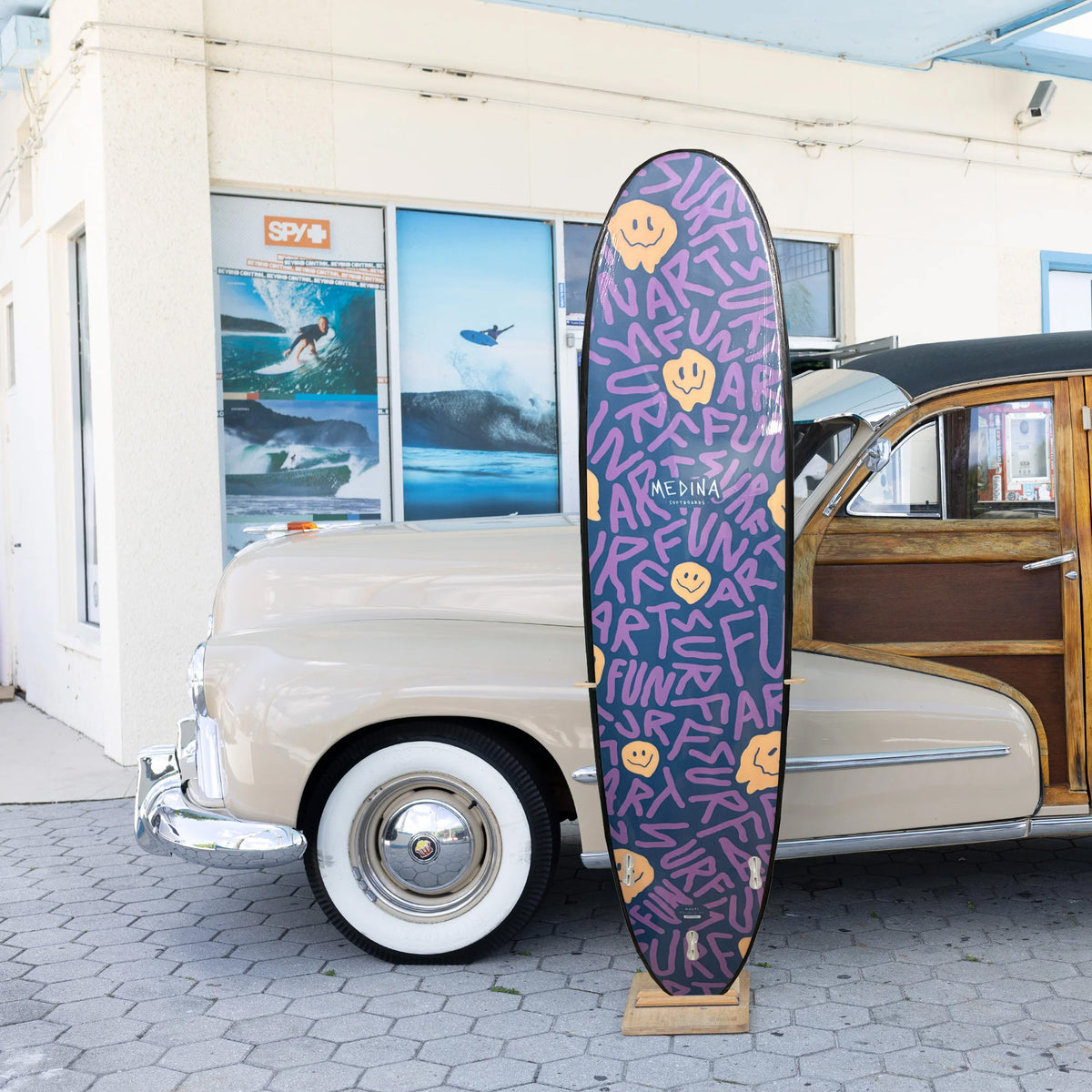 Medina Smile 8'0 Soft Surfboard - Black