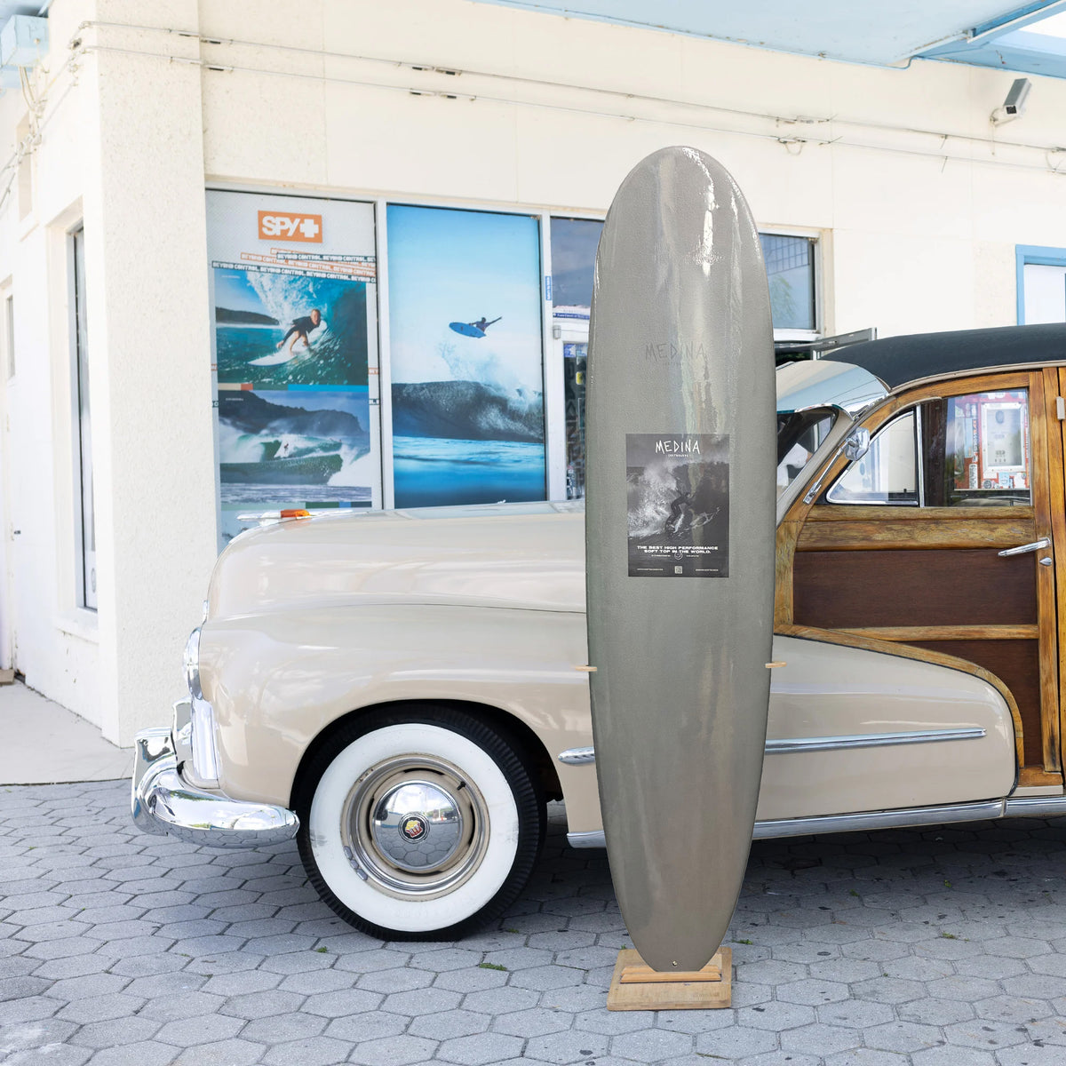 Medina Smile 8'0 Soft Surfboard - Grey