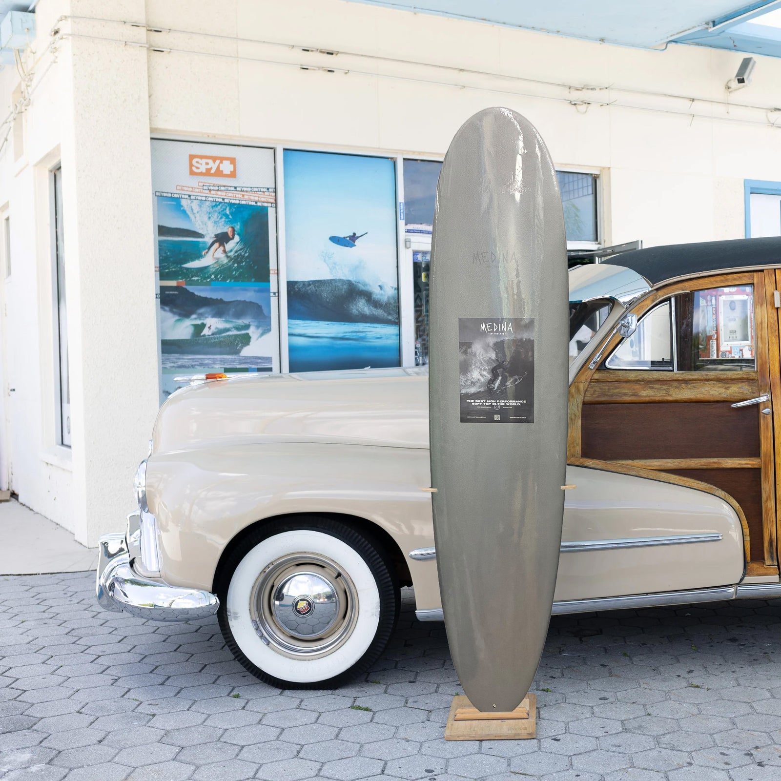 Medina Smile 8'0 Soft Surfboard - Grey