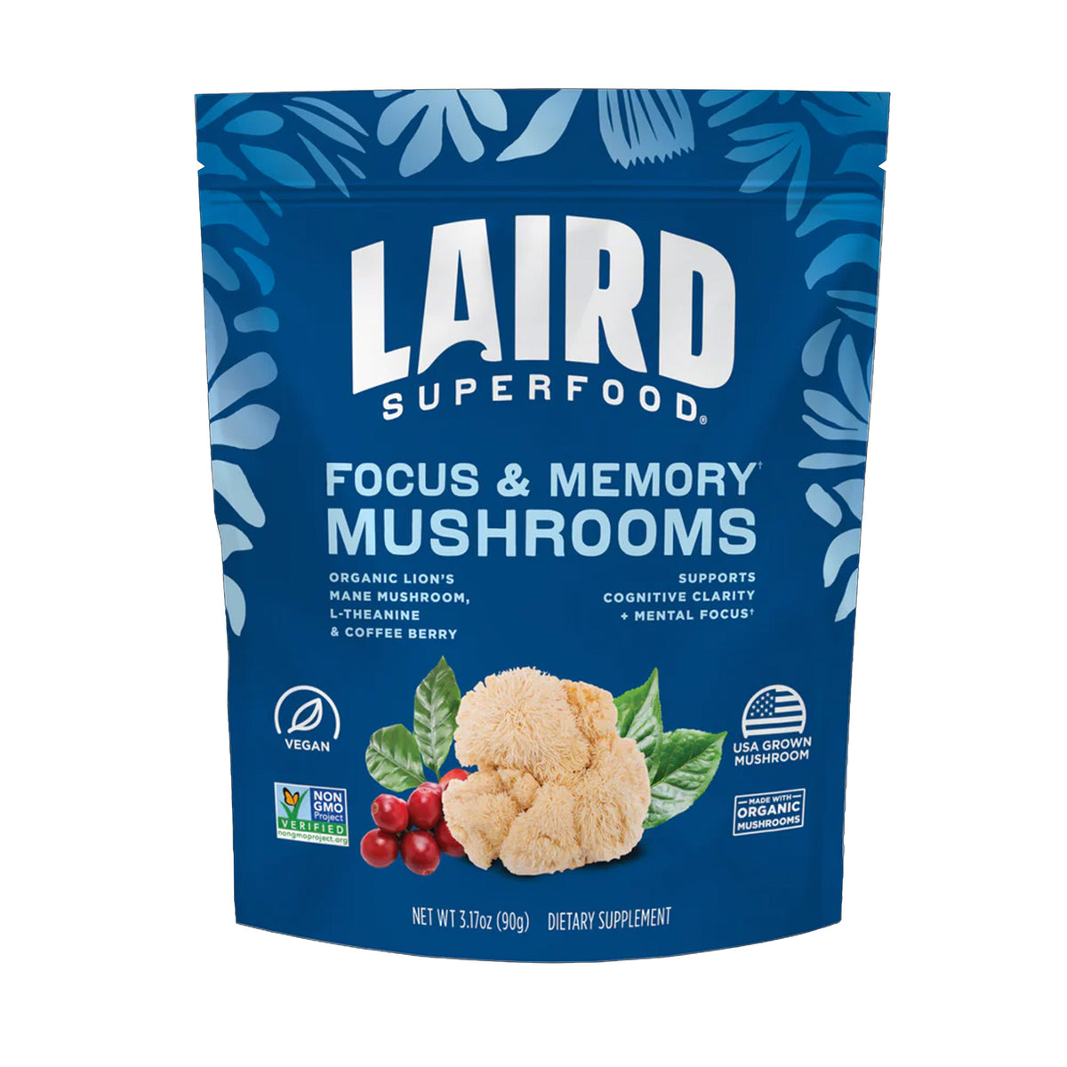 Laird Superfood Focus and Memory Mushrooms - 3.17oz