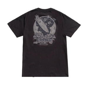 Lost Mental Garment Dye Men's S/S T-Shirt - Black