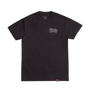 Lost Mental Garment Dye Men's S/S T-Shirt - Black
