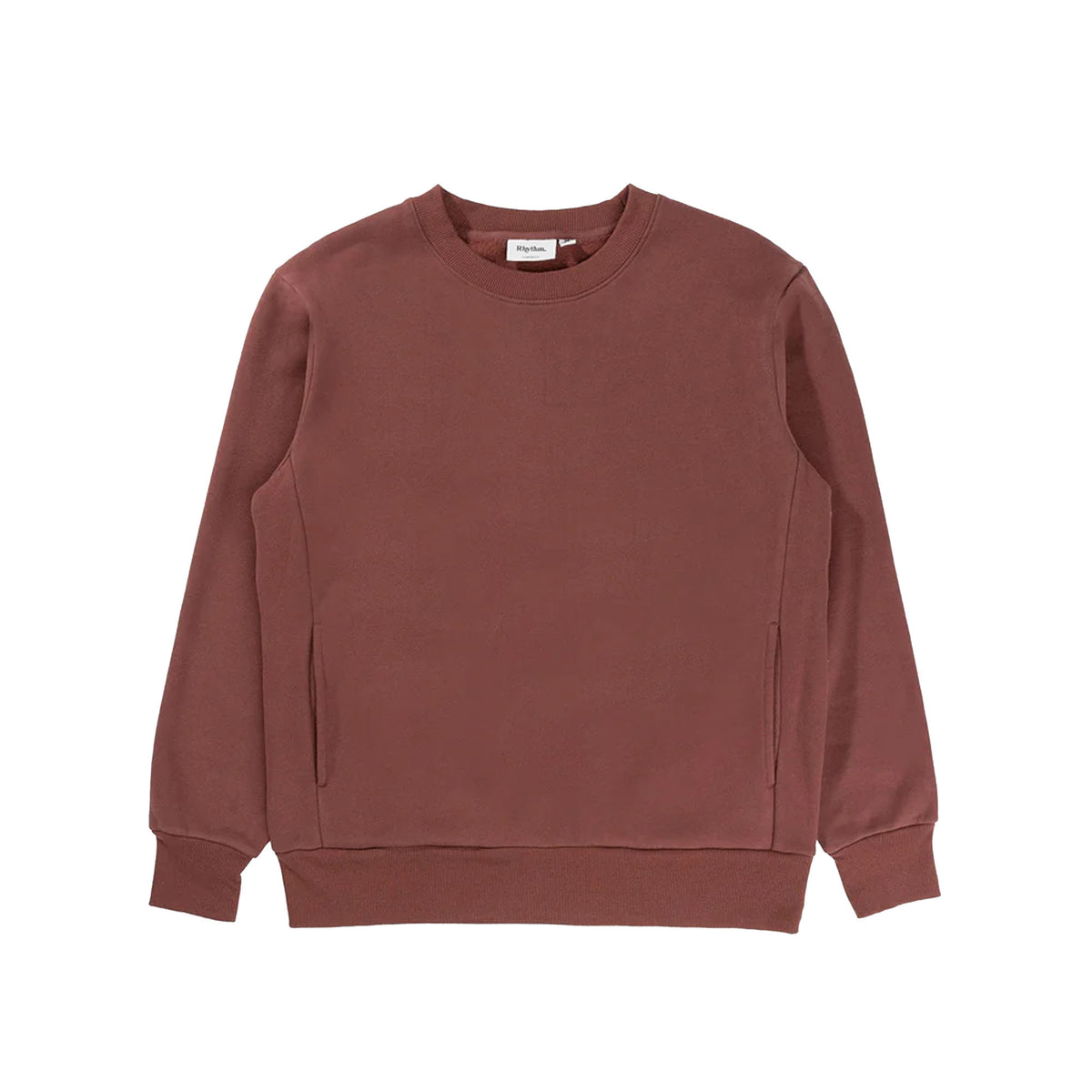 Rhythm Classic Fleece Crew Men's Sweater - Merlot