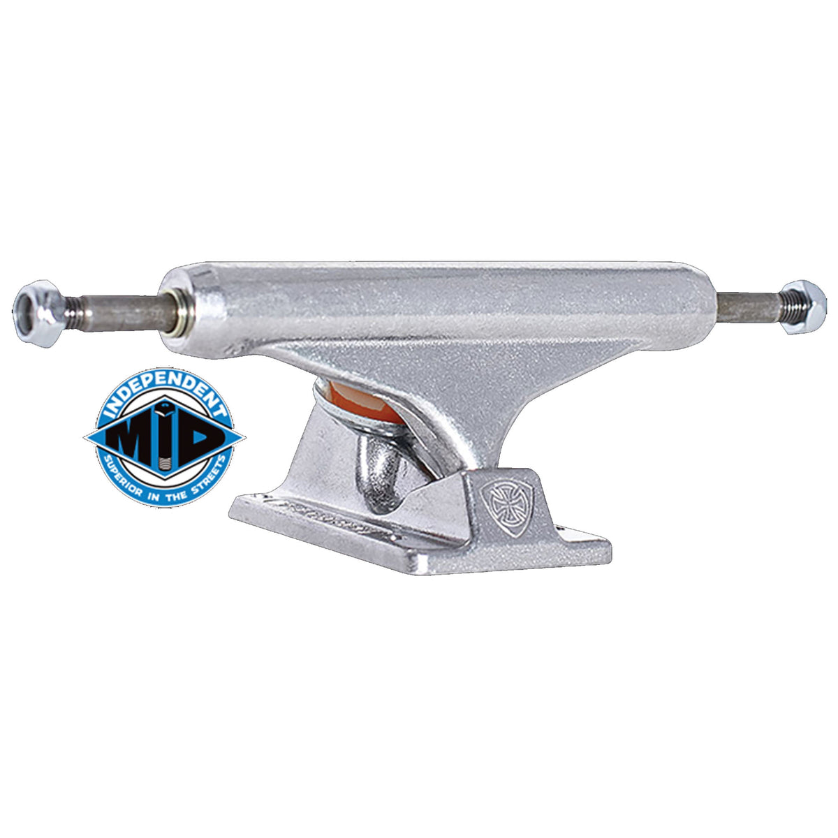 Independent Mid 129mm Skateboard Trucks - Silver