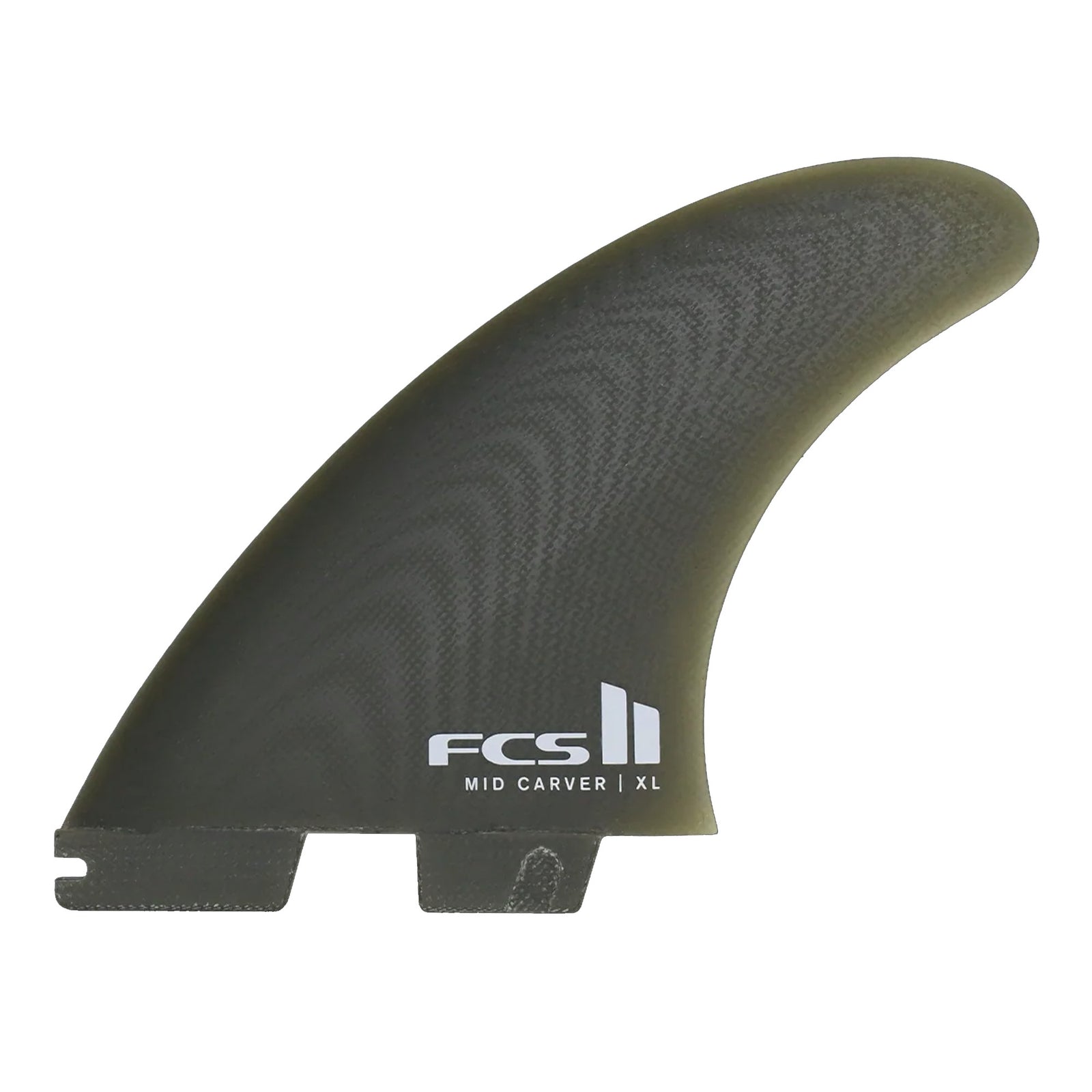 FCS II Mid Carver Performance Glass Tri Surfboard Fins - XLarge/Kelp