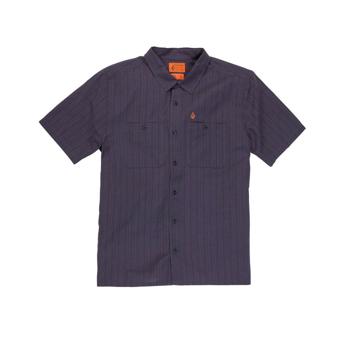 Volcom Kap Out Workwear Men's S/S Dress Shirt - Midnight