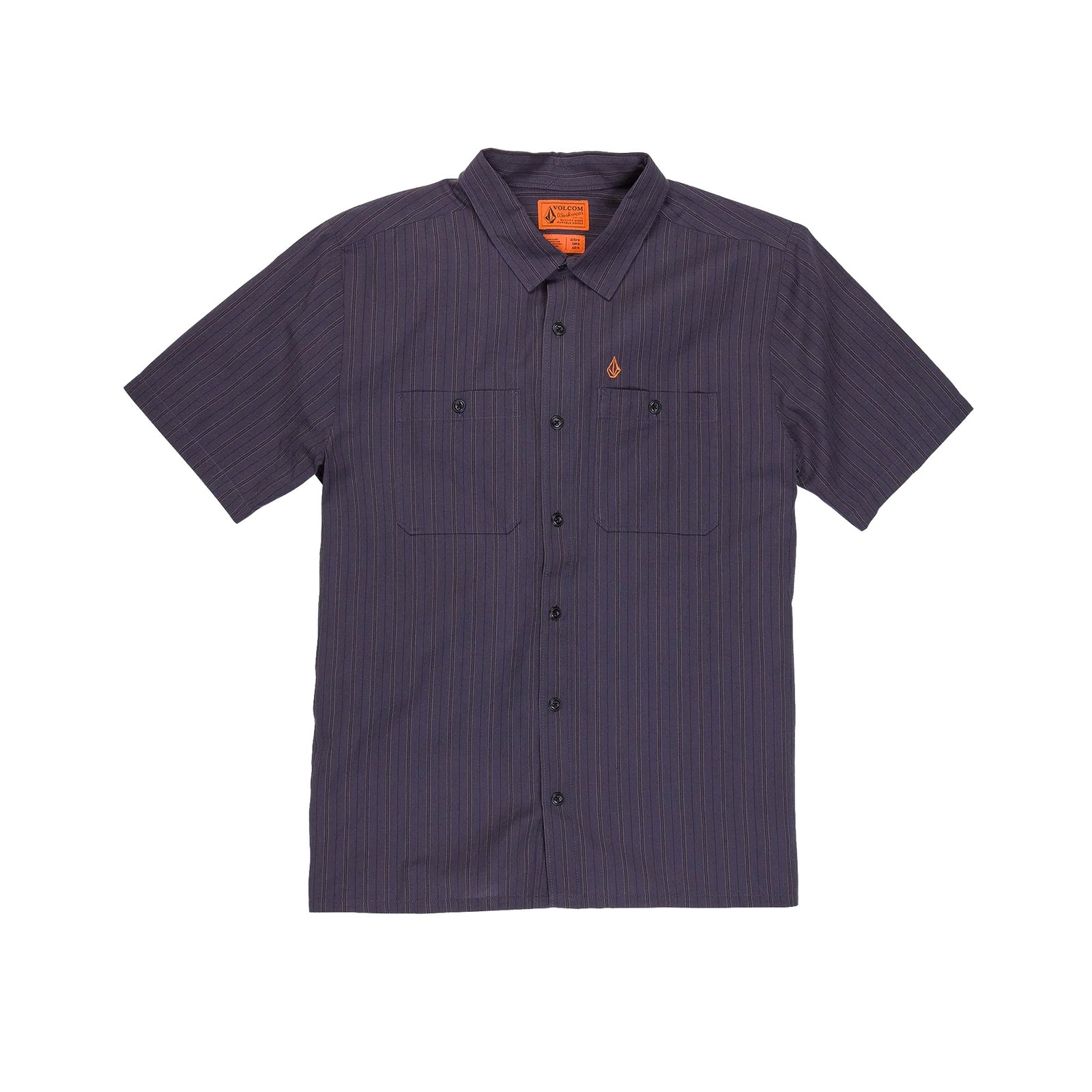 Volcom Kap Out Workwear Men's S/S Dress Shirt - Midnight