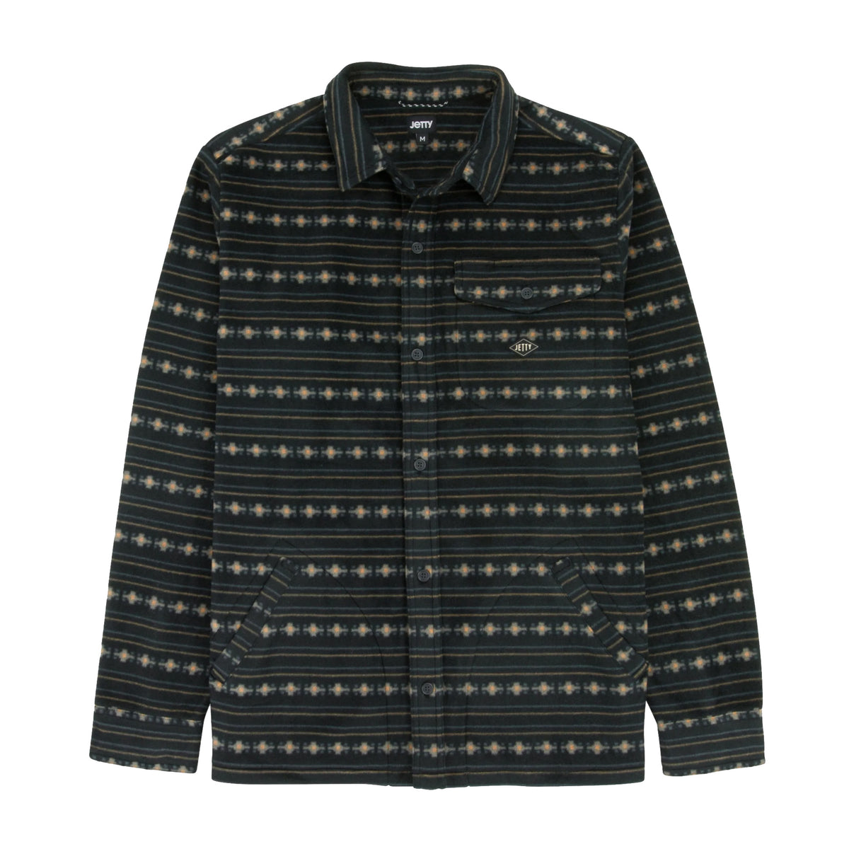 Jetty Concordia Fleece Men's L/S Flannel - Midnight