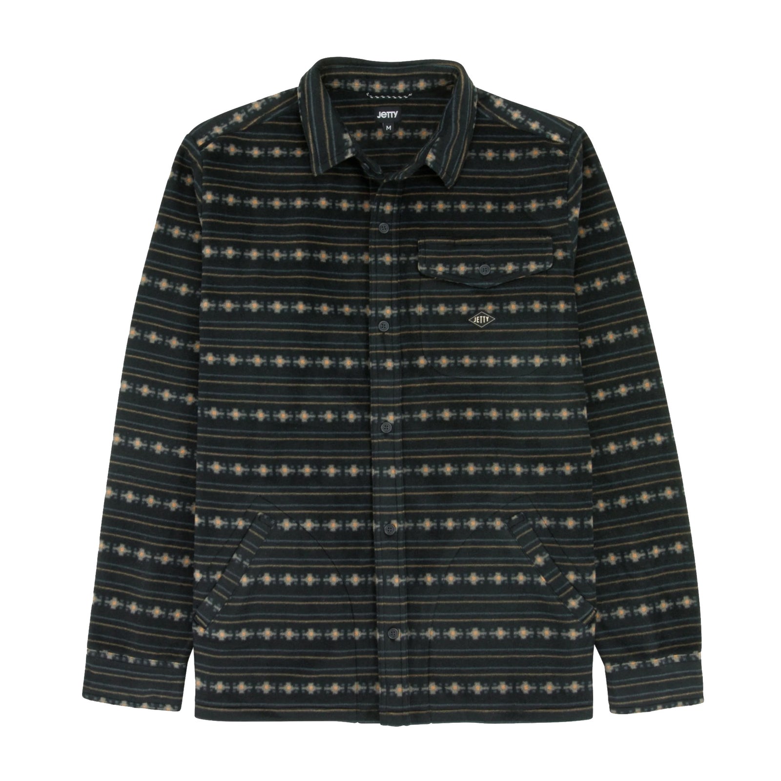 Jetty Concordia Fleece Men's L/S Flannel - Midnight