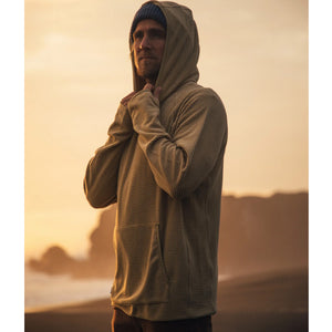 Jetty Manteo Tech Men's L/S Hoodie - Mustard