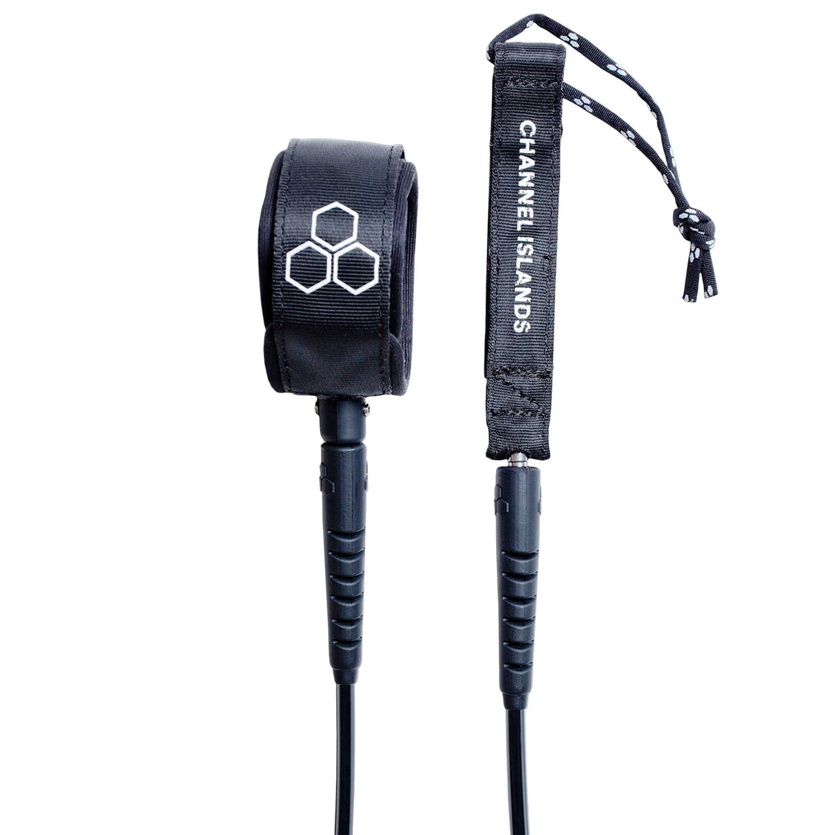 Channel Islands Everyday Hex Cord M. February Surfboard Leash - 6' x 1/4"/Black