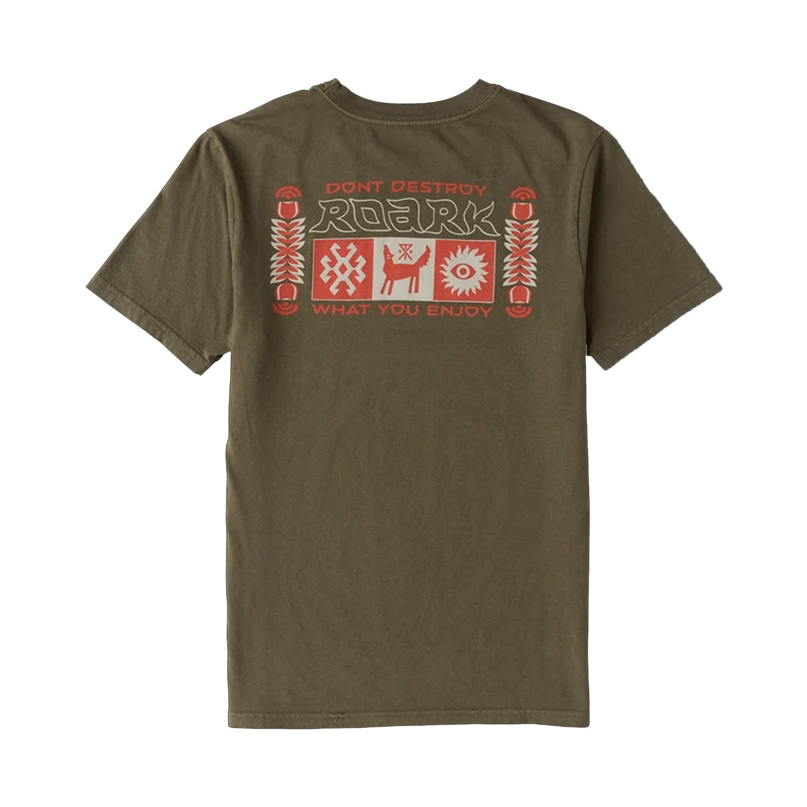 Roark Enjoy Nature Premium Men's S/S T-Shirt - Military