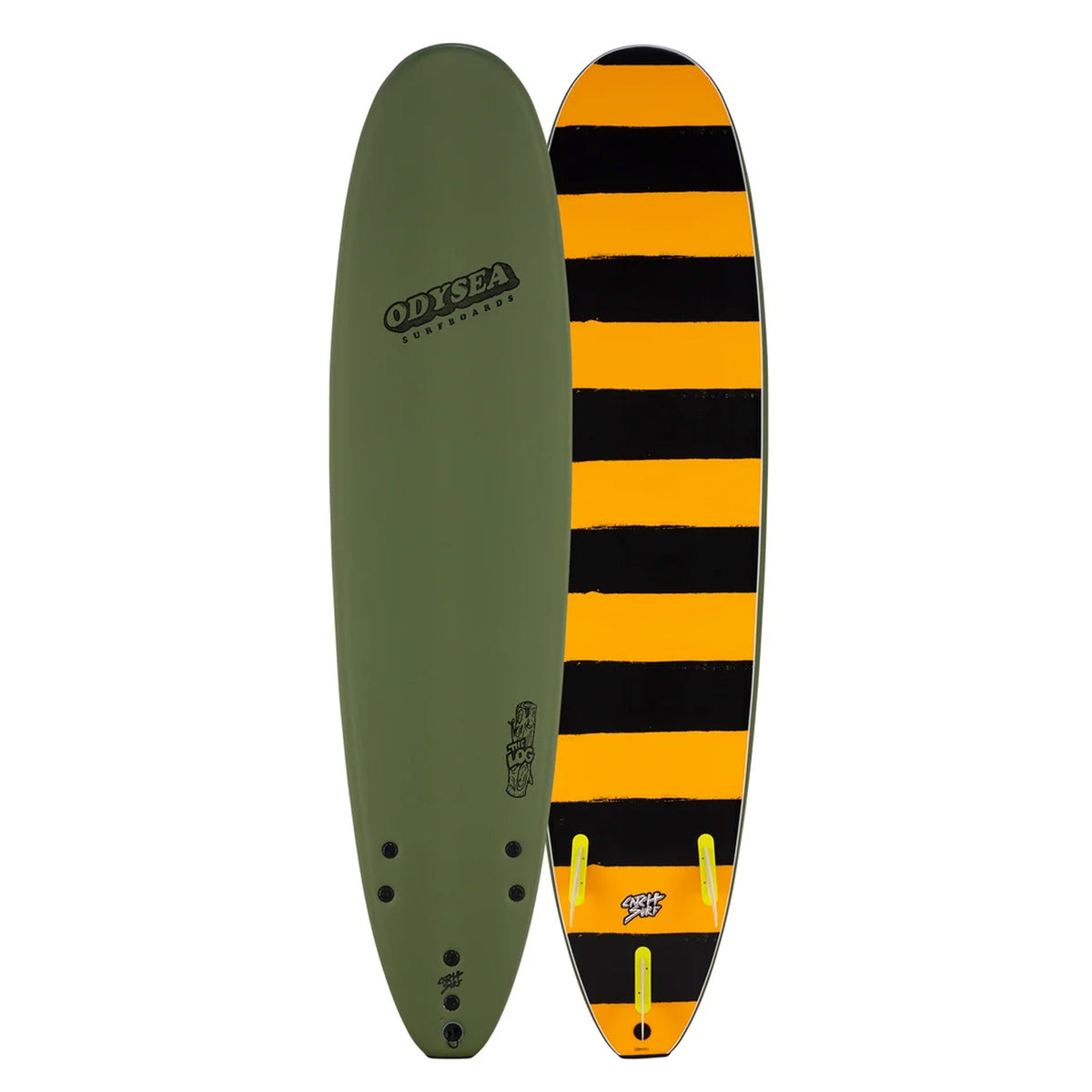 Catch Surf Odysea Log 7'6 Soft Surfboard - Military Green