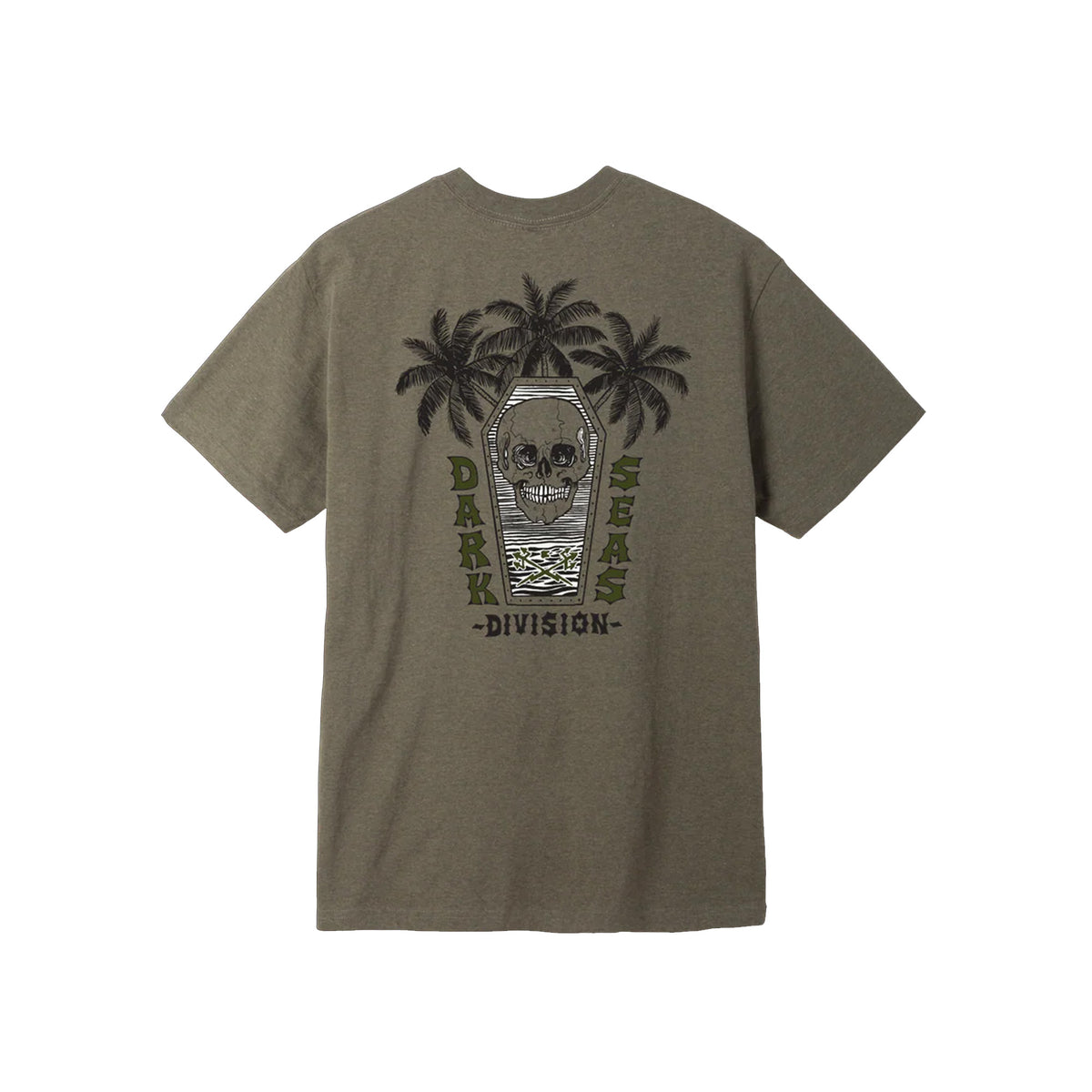 Dark Seas Foremost Blended Men's S/S T-Shirt - Military Green Heather