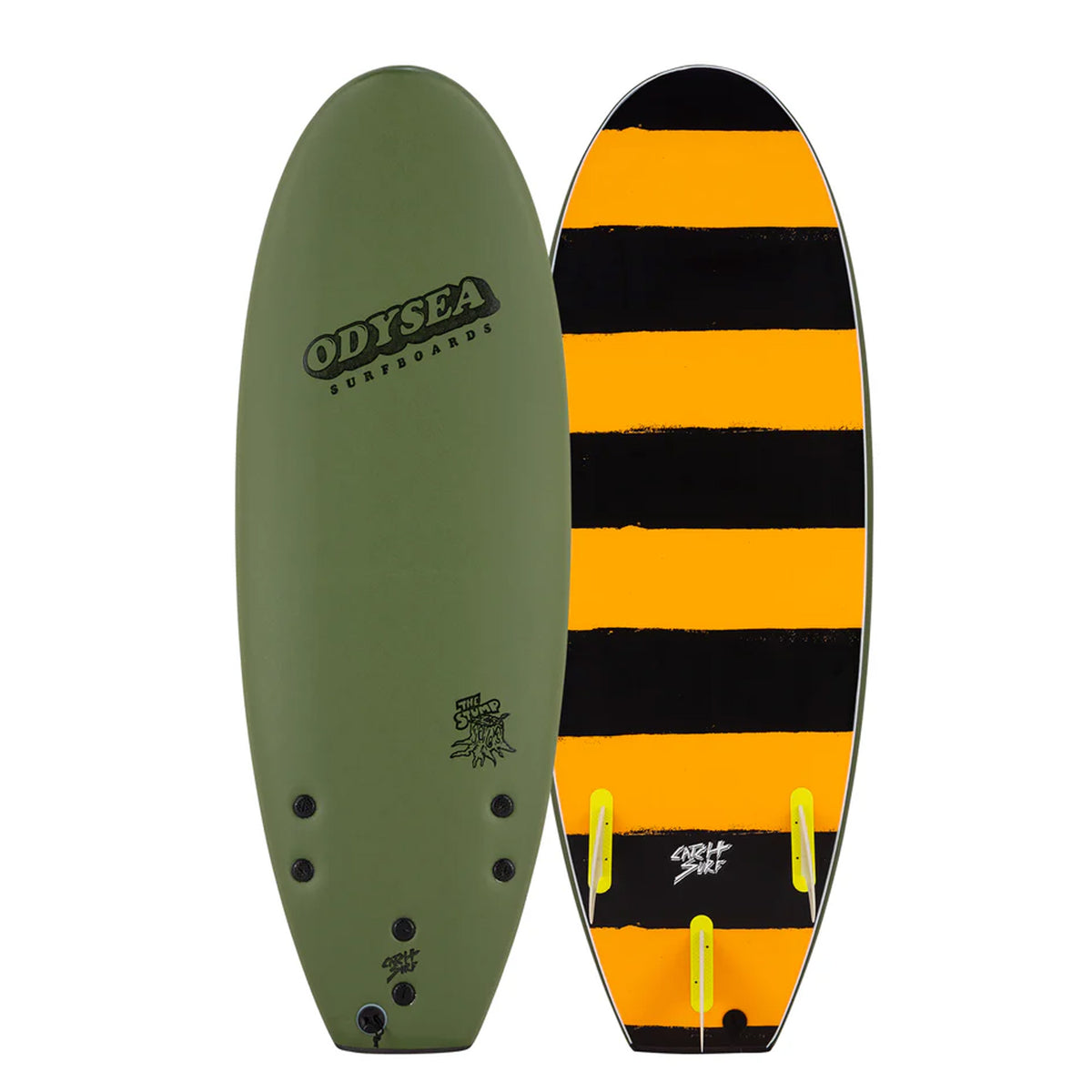 Catch Surf Odysea Stump 5'0 Thruster Soft Surfboard - Military Green