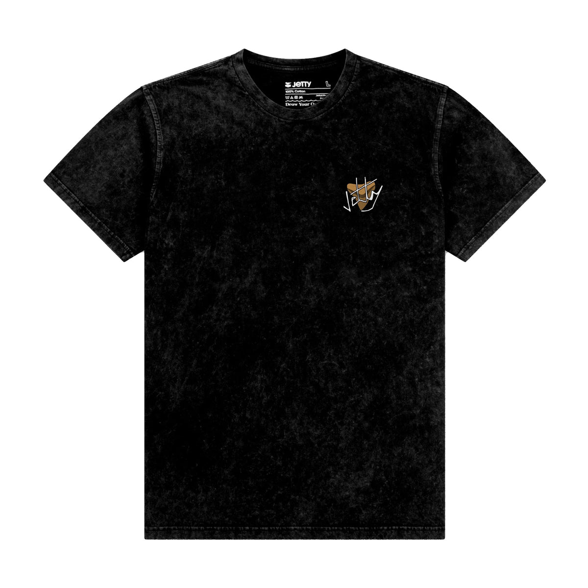 Jetty Jaws Men's S/S T-Shirt - Black Mineral Wash