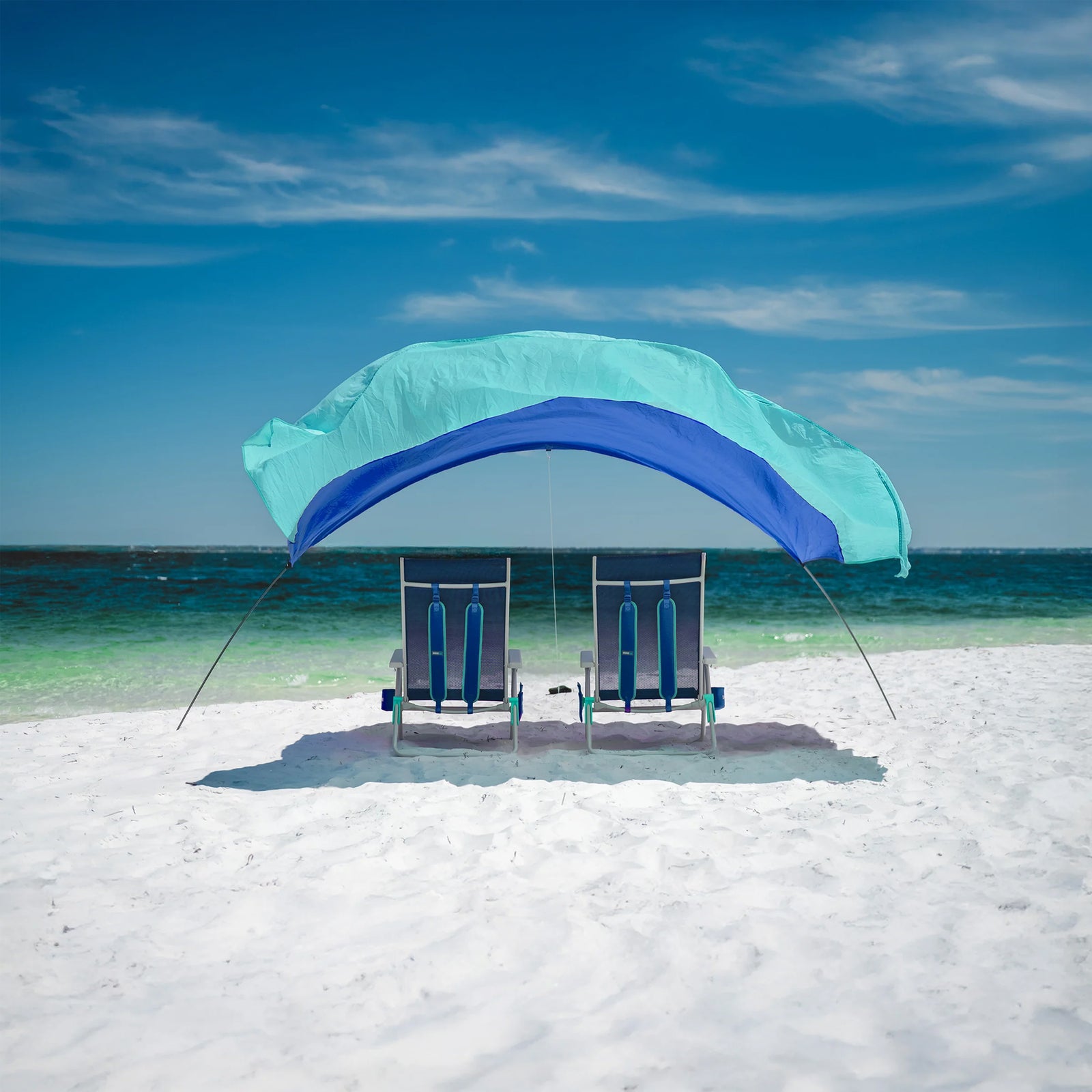 SHIBUMI Shade Classic Mini Beach Tent with Wind Assist - Ocean