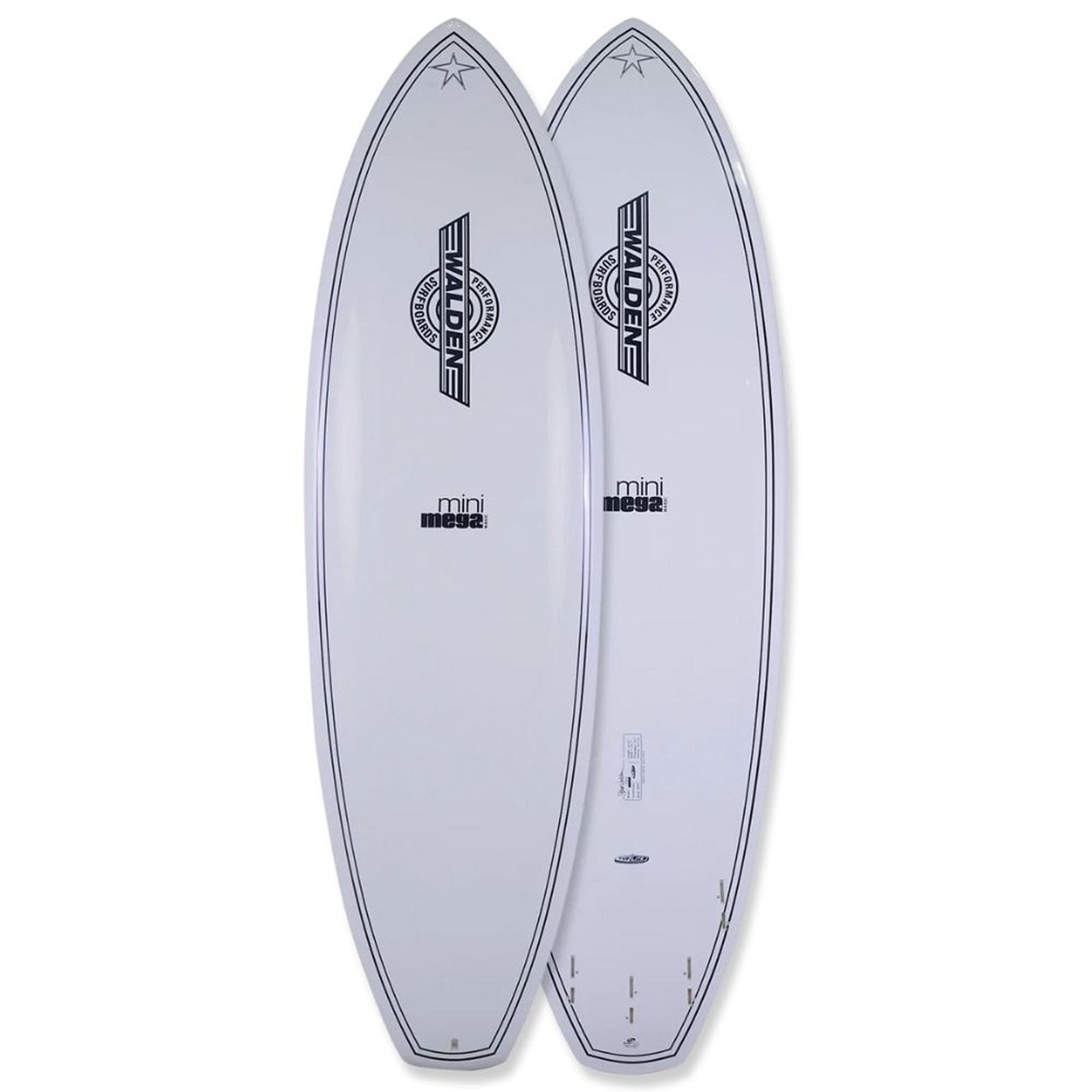 Walden Mini Mega Magic Tuflite 7'6 Surfboard - FCS II