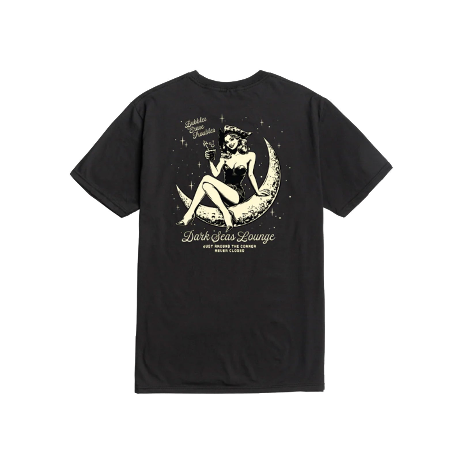 Dark Seas Moon Maiden Premium Men's S/S T-Shirt - Black
