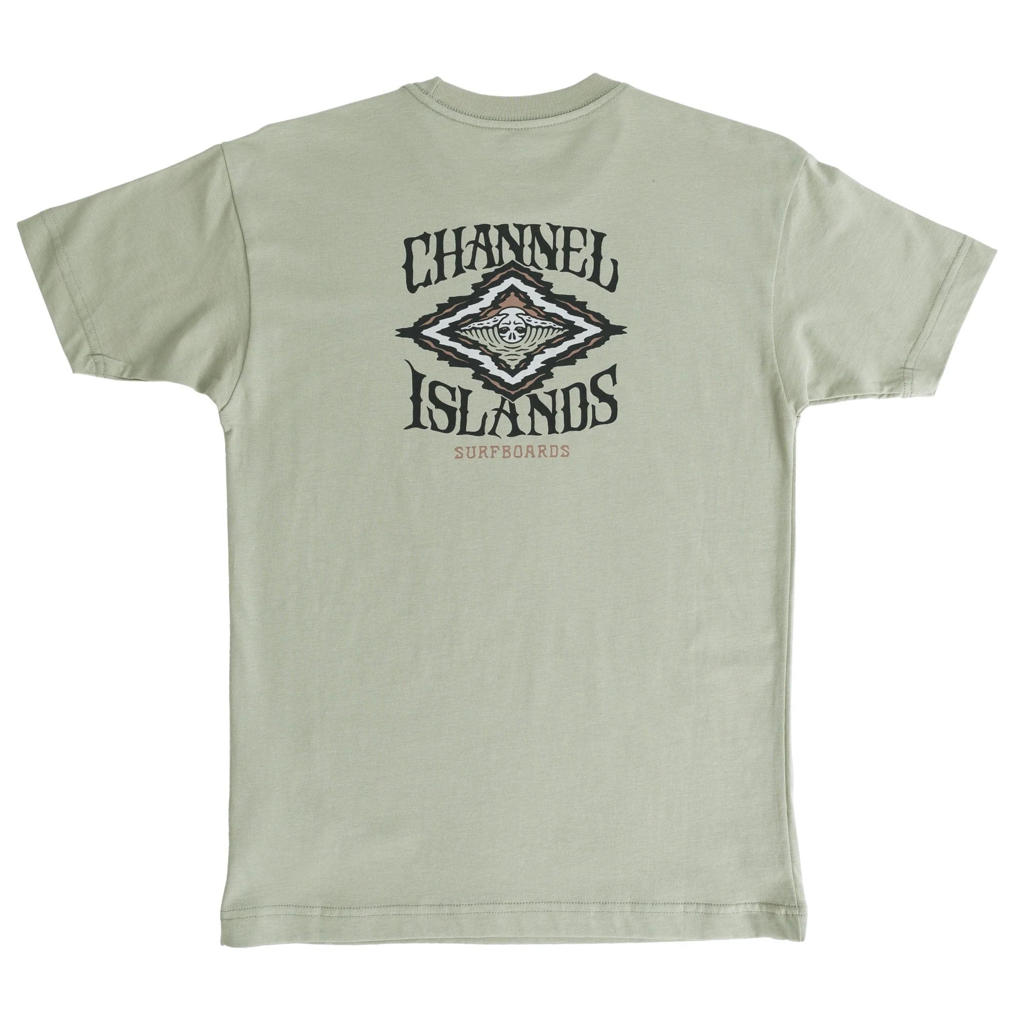 Channel Islands Pirate Youth Boy's S/S T-Shirt - Moss Green
