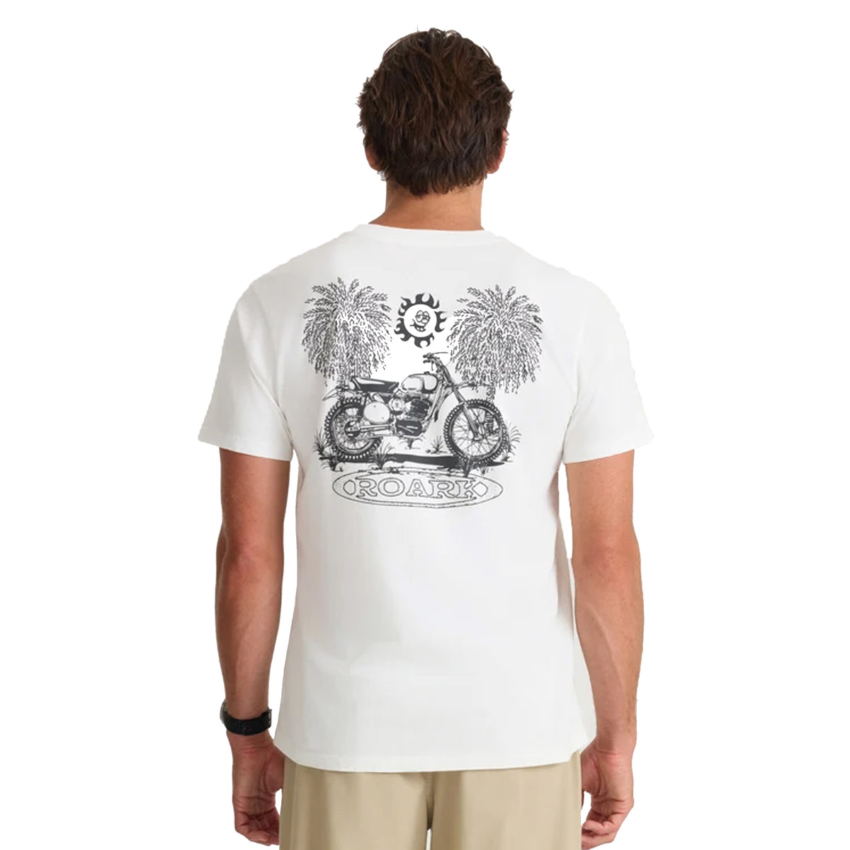 Roark Moto Premium Men's S/S T-Shirt - Off White