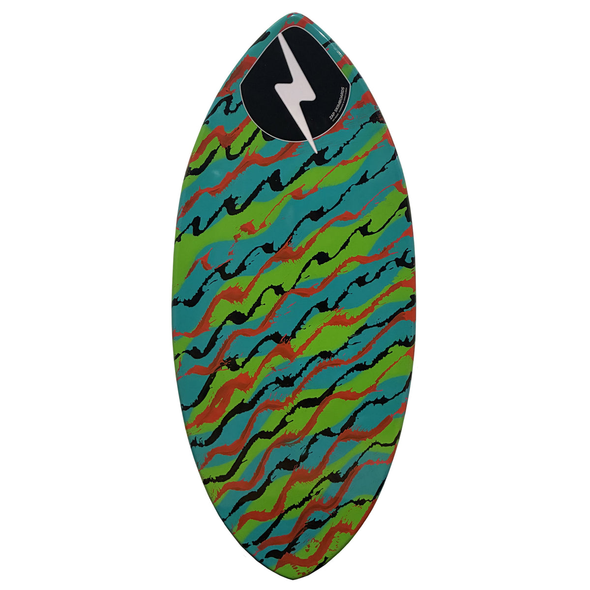 Zap Small Wedge 40" Skimboard - Green/Blue