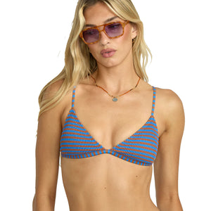 Billabong Summer High Stripe Ceci Tri Women's Bikini Top - Multi