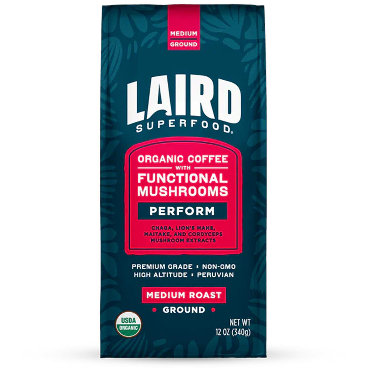 Laird Superfood Peruvian Medium Roast w/ Mushrooms Coffee