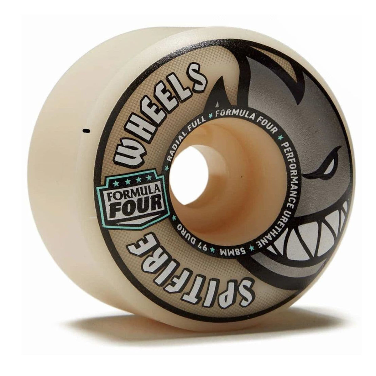 Spitfire F4 97a Radial Full 58mm Skate Wheels - Natural