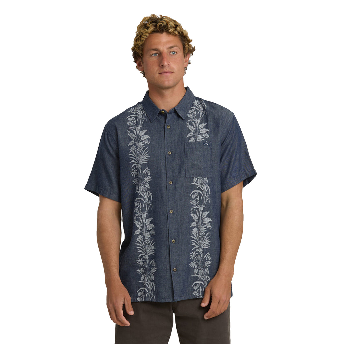 Billabong Cordoba Men's S/S Dress Shirt - Navy