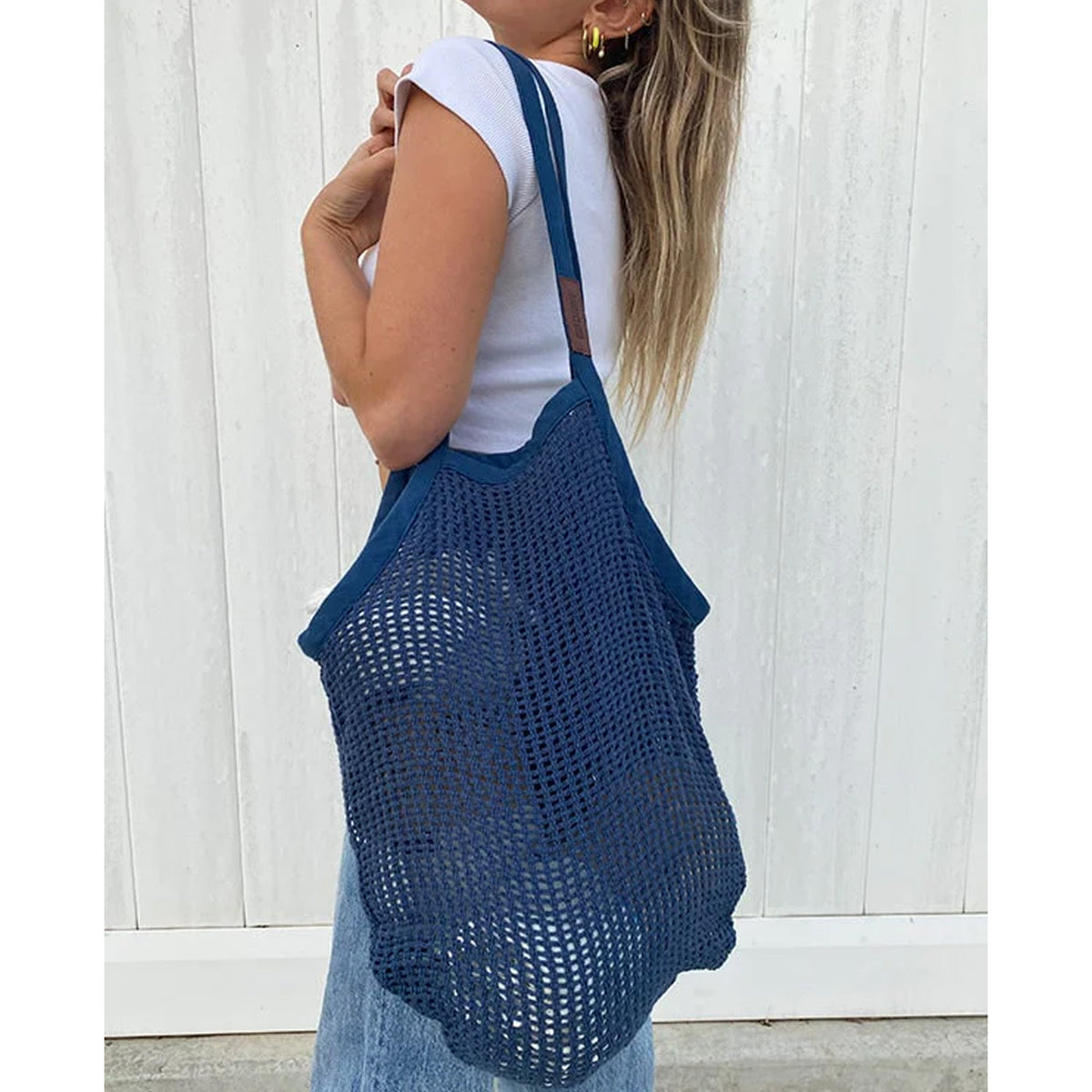 Sand Cloud Net Market Bag - Navy