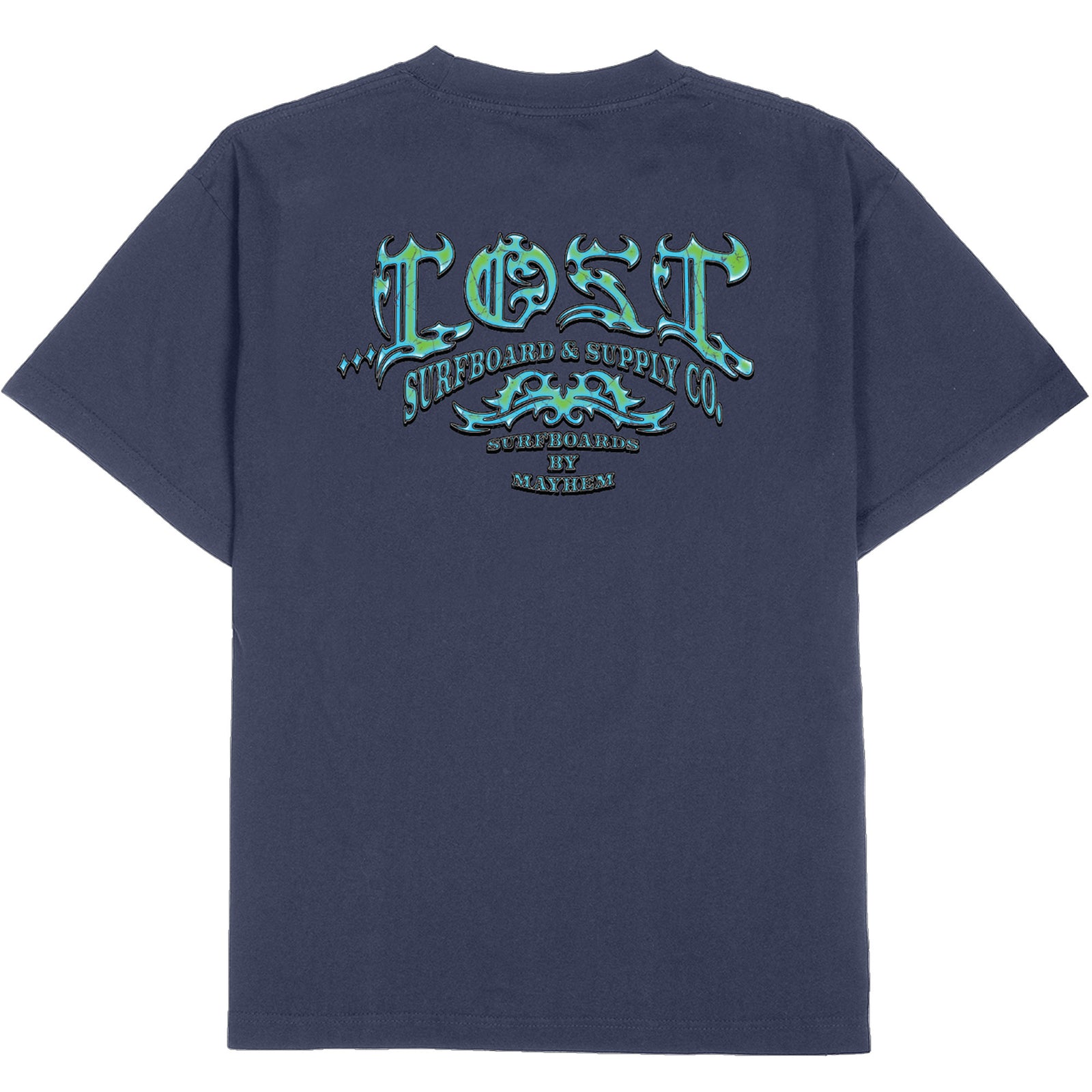 Lost Arched Gnarly Logo Boxy Men's S/S T-Shirt - Navy