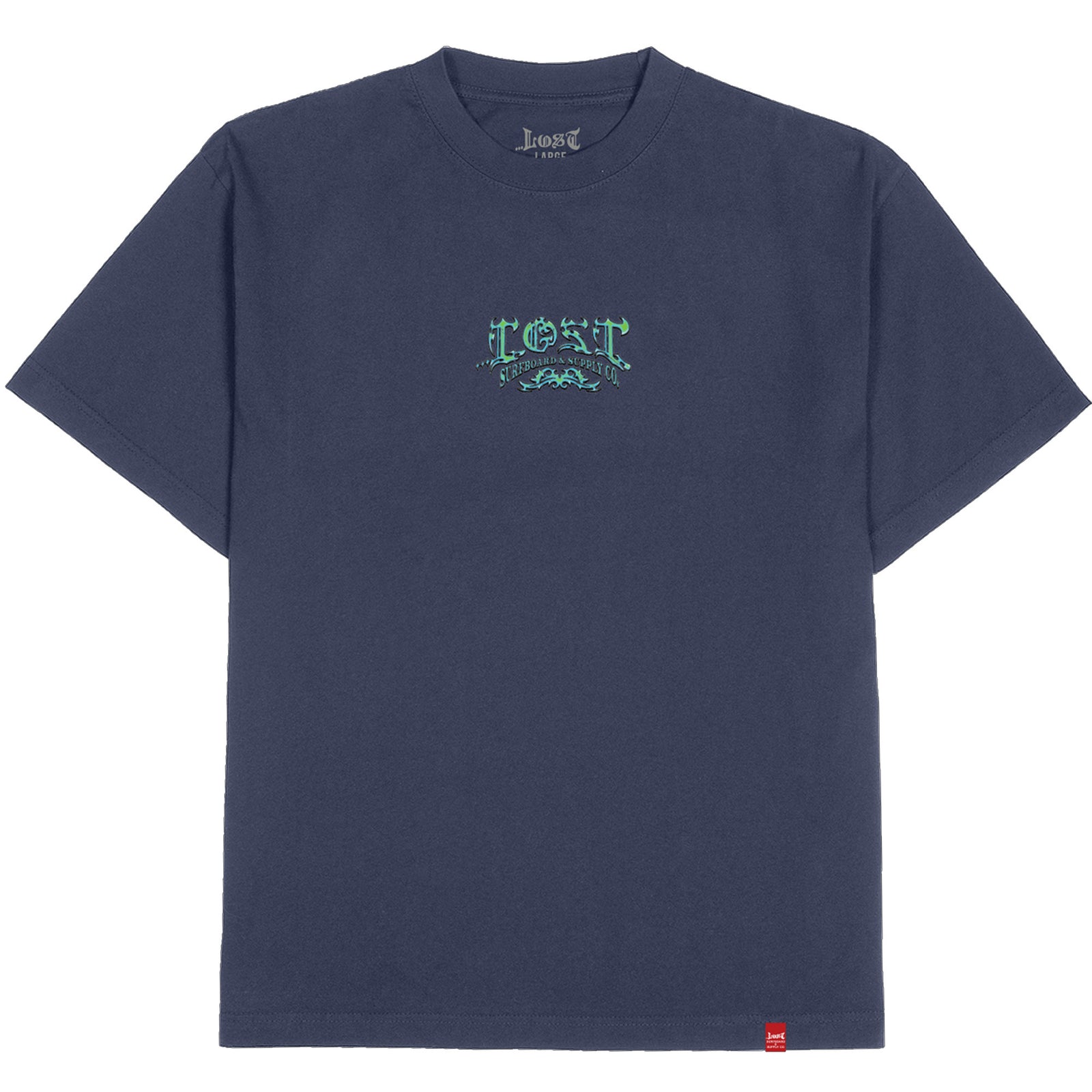 Lost Arched Gnarly Logo Boxy Men's S/S T-Shirt - Navy