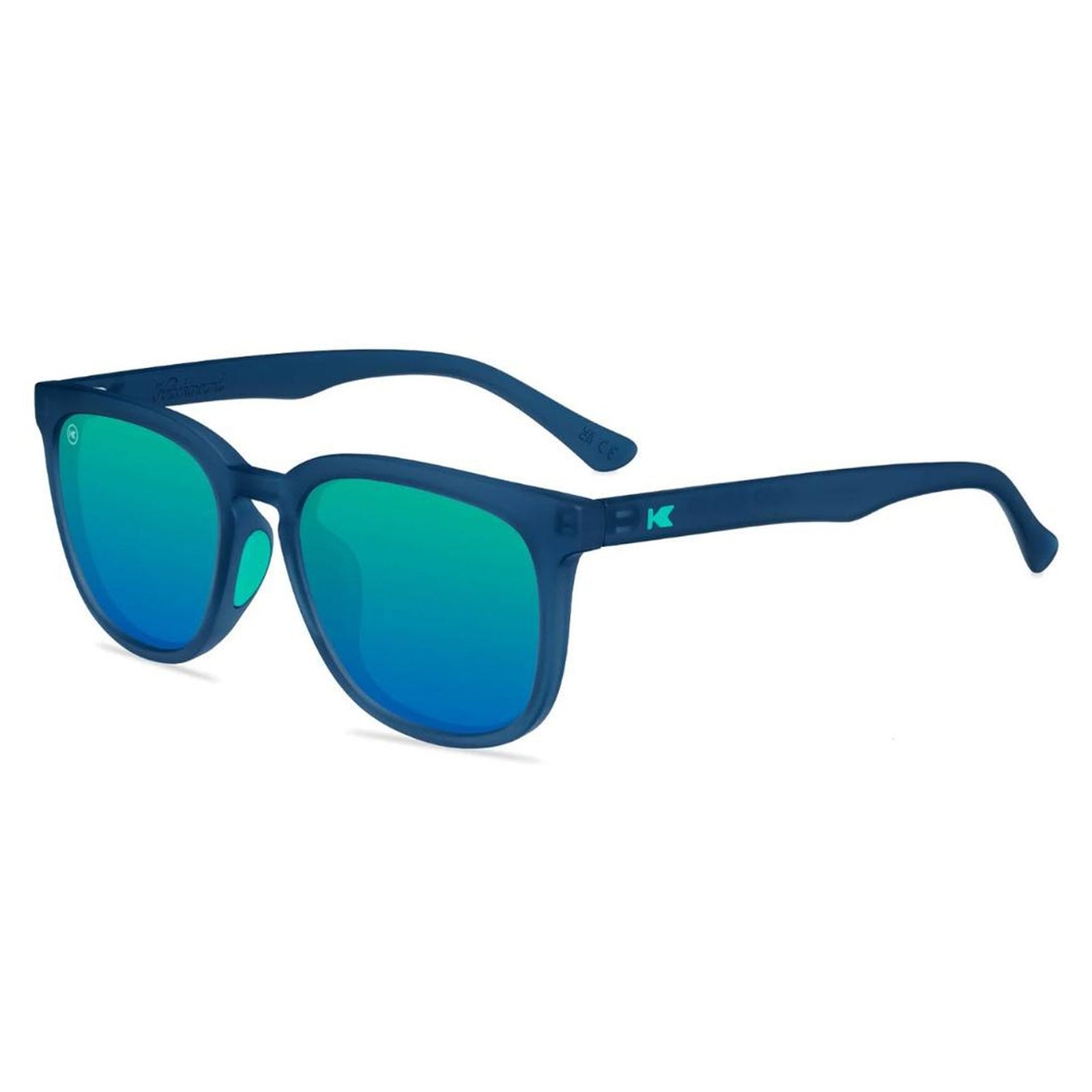 Knockaround Paso Robles Sport Women's Sunglasses - Rubberized Navy/Mint Polarized