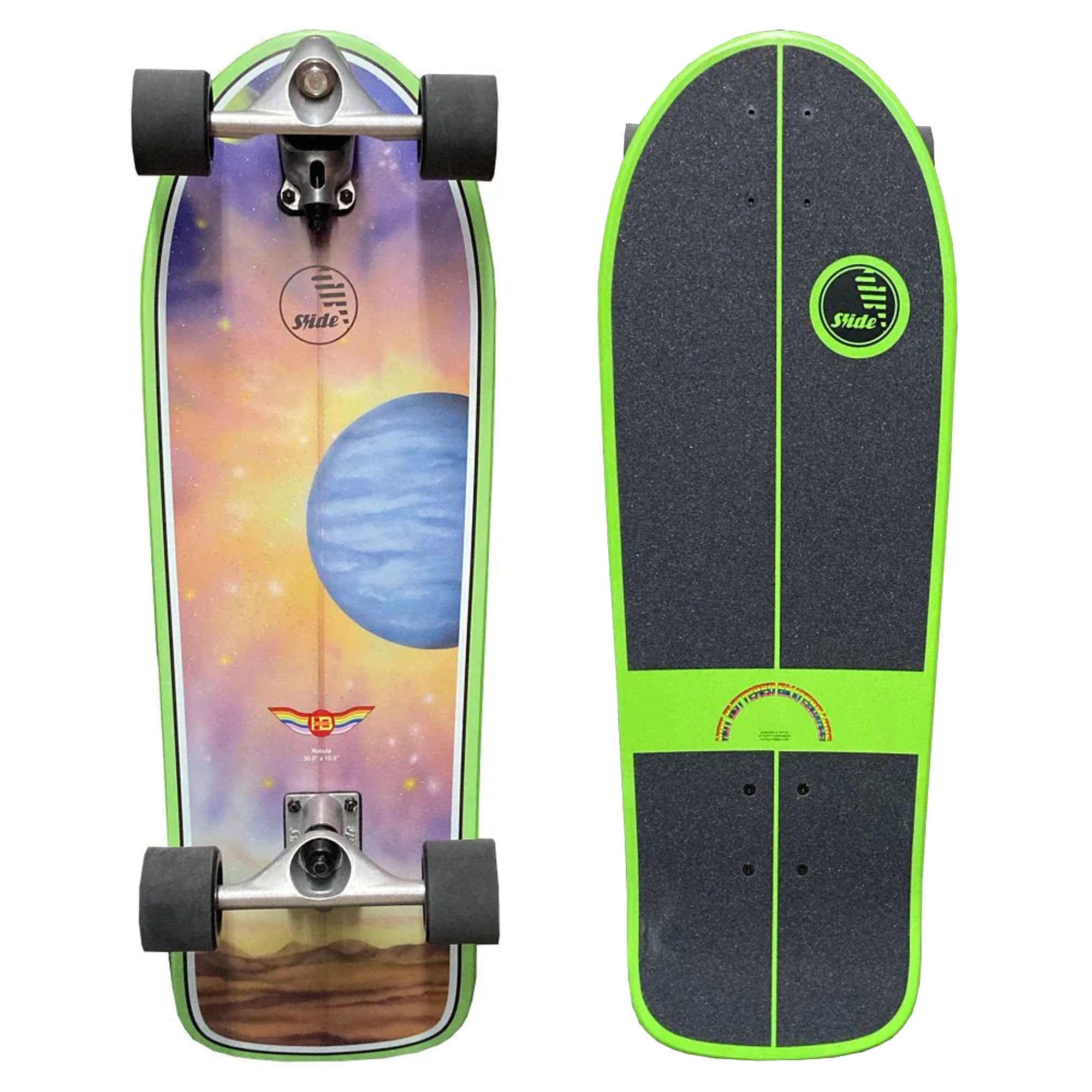 Slide x Hot Buttered OZE 30.5" Complete Surfskate - Nebula