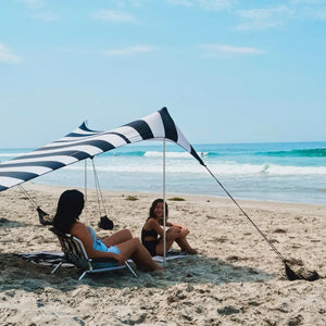 Neso 1 Prints Beach Tent - Black/White Stripes