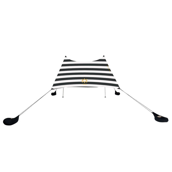 Neso 1 Prints Beach Tent - Black/White Stripes - Surf