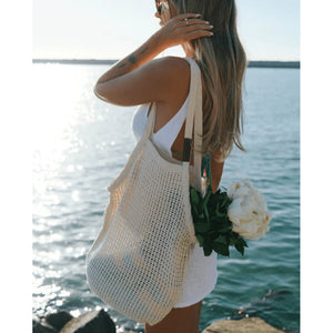 Sand Cloud Net Market Bag - Natural
