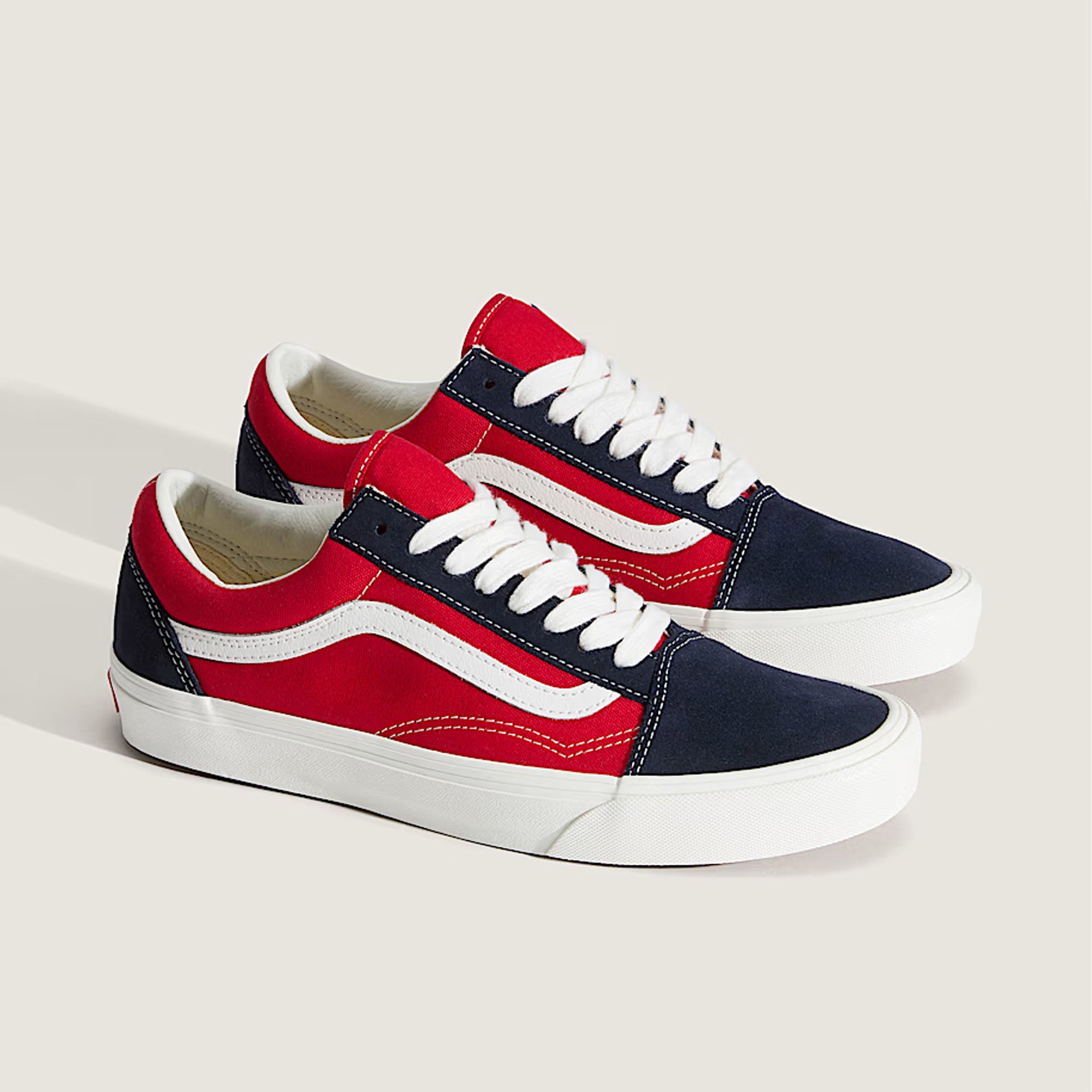 Vans Old-Skool 2-Tone Men's Shoes - Navy/Red