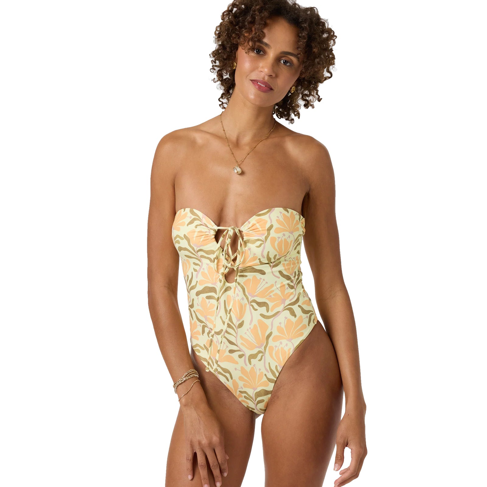 O'Neill Cove Floral Poolside One-Piece Women's Swimsuit - Citron