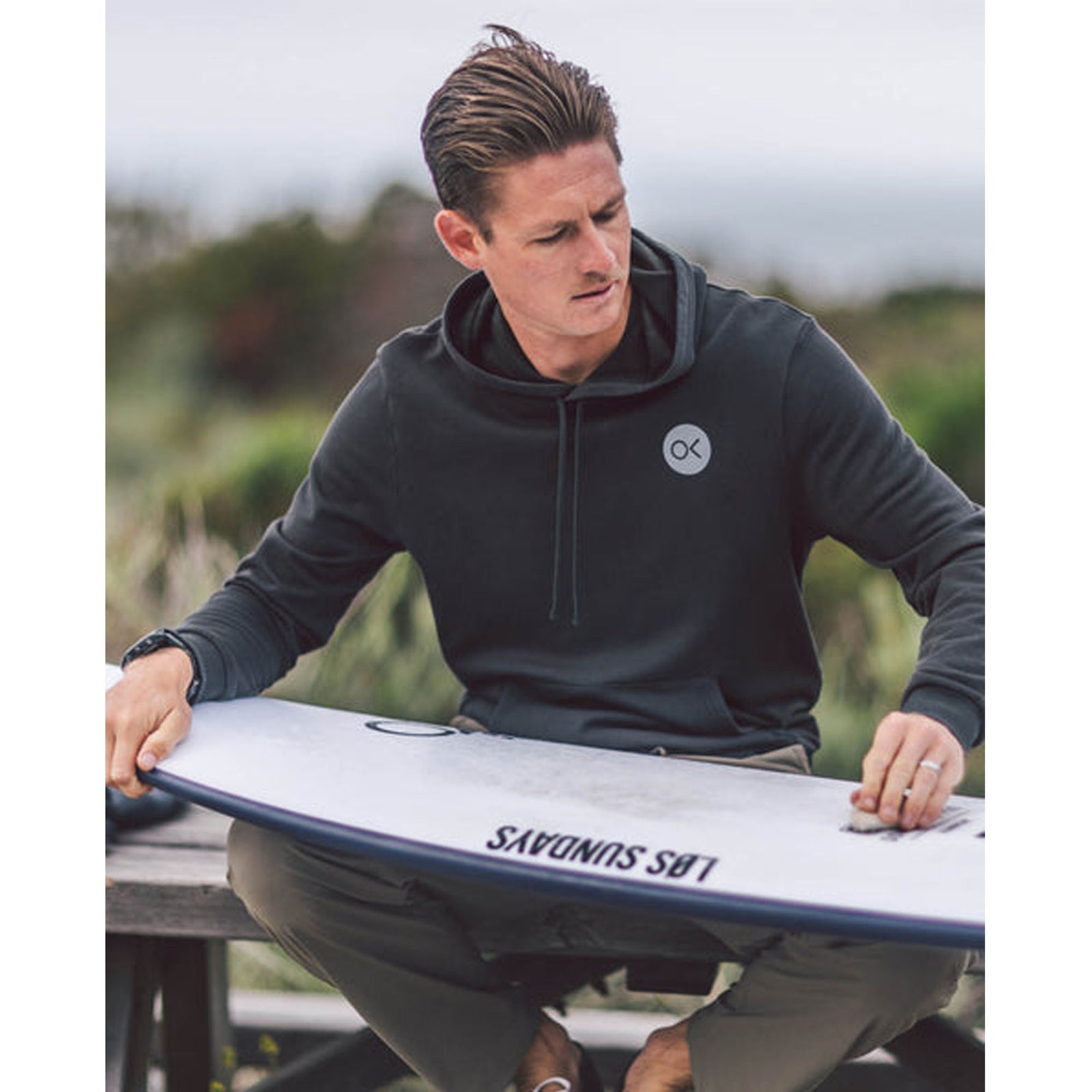 Outerknown Team Men's L/S Hoodie - Charcoal