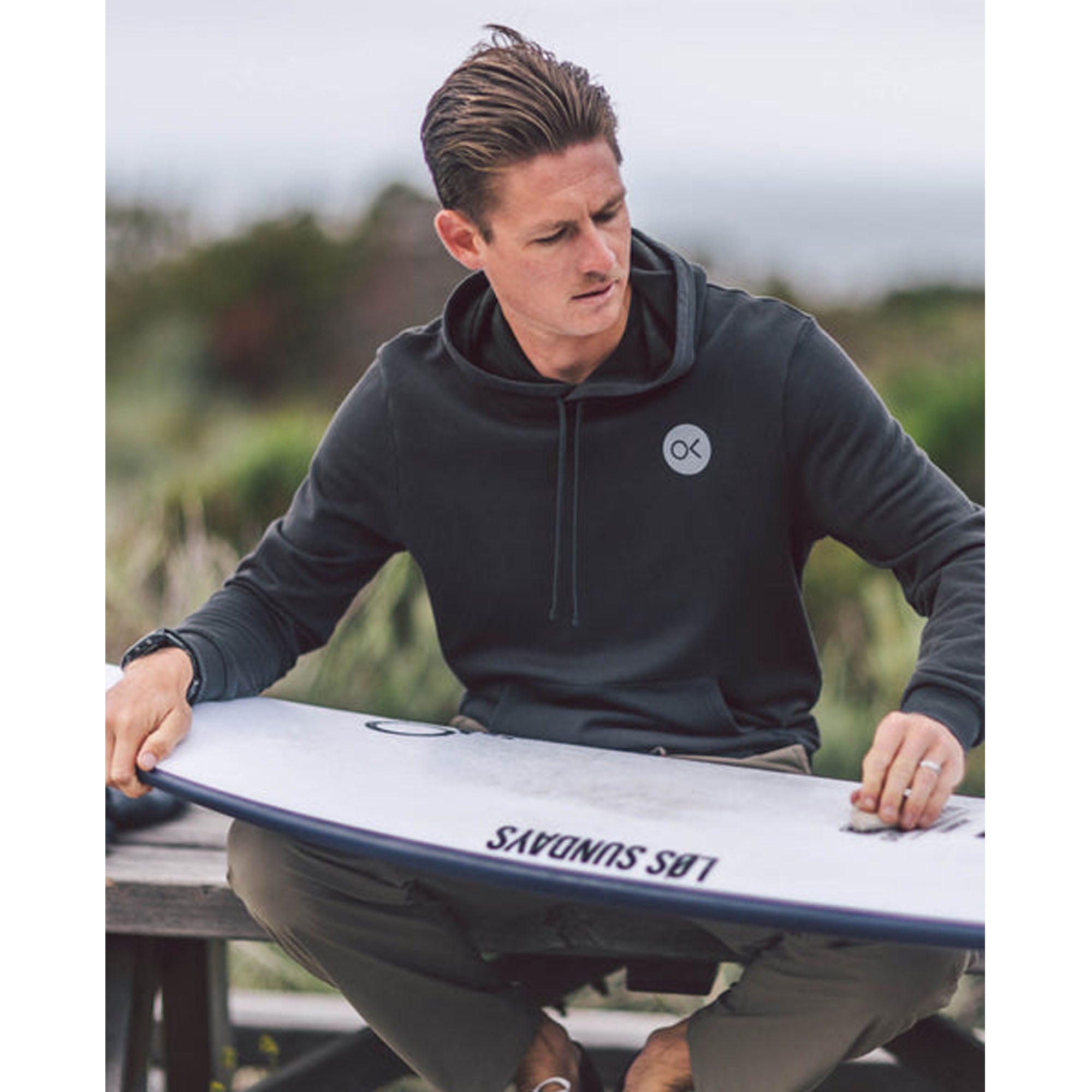 Outerknown Team Men's L/S Hoodie - Charcoal