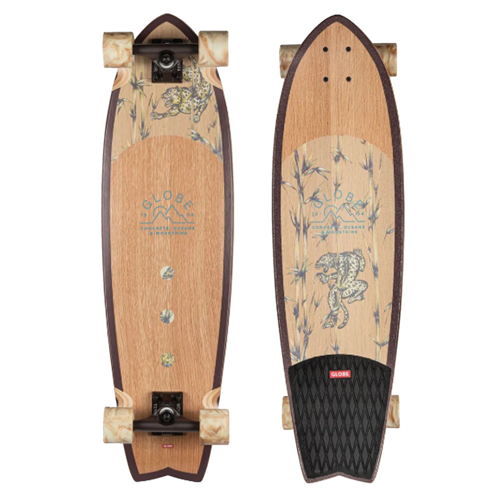 Globe Chromantic 33" Complete Skateboard - White Oak/Jaguar