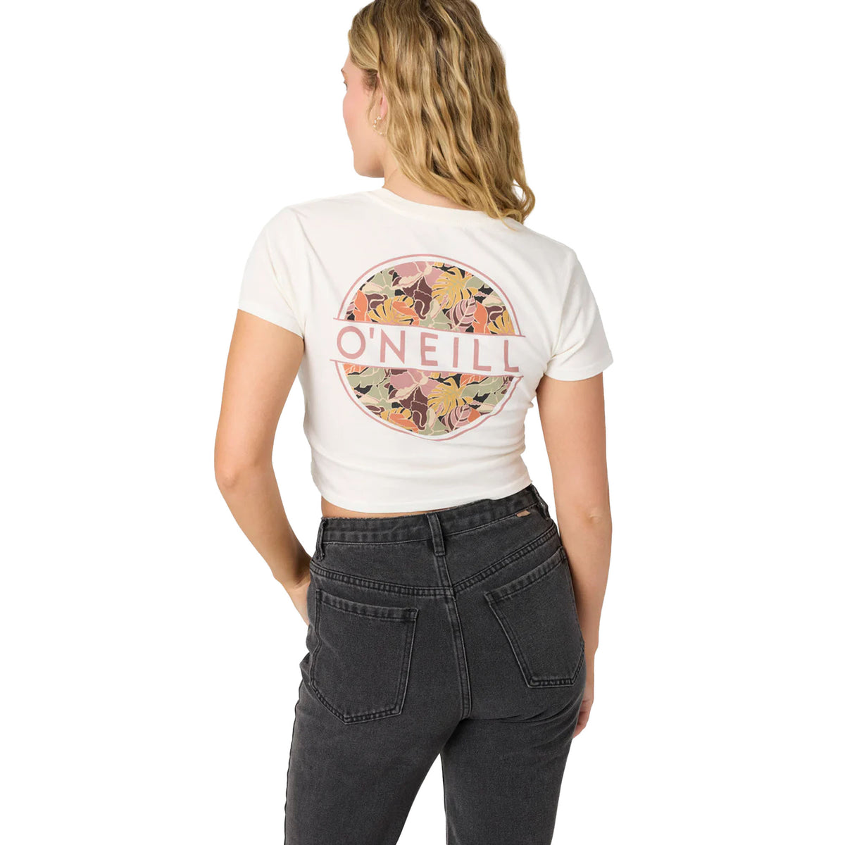 O'Neill Flora Oasis Women's S/S T-Shirt - Winter White