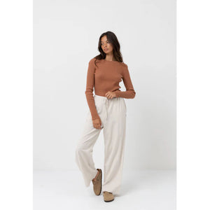 Rhythm Classic Drawstring Women's Pants - Oat