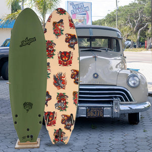 Catch Surf ...Lost® RNF Ryder Biolos 6'5 Soft Surfboard - Military Green